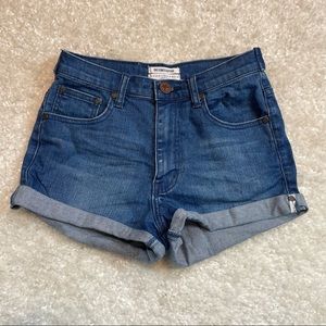 One X One Teaspoon Cuffed Denim Shorts 27